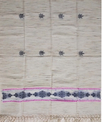 Off white colour handwoven shawl