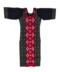 Red black colour handwoven cotton kurti