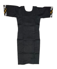 Black colour handwoven cotton kurti