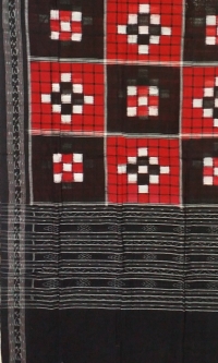 Black colour handwoven cotton Dupatta
