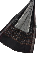 Gray black colour handwoven cotton Dupatta