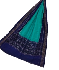 Seagreen blue colour handwoven cotton Dupatta