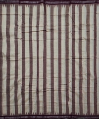 Cream maroon colour handwoven cotton Joda