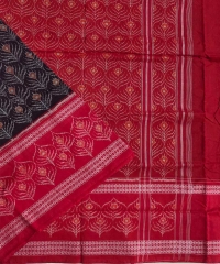 Coffee red colour handwoven cotton saree