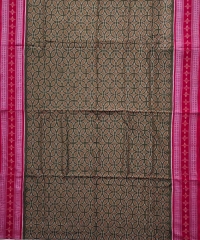 Olive red colour handwoven cotton saree