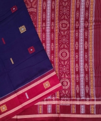 Purple & maroon colour bomkai saree