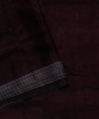 Dark Pink Coffee brown Silk Handloom Sambalpuri Saree