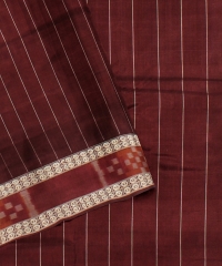 Red Deep maroon Silk Handloom Sambalpuri Saree