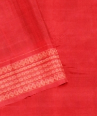 Maroon Red cotton Handloom Sambalpuri Saree