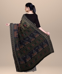 Multicolor  cotton Handloom Sambalpuri Saree