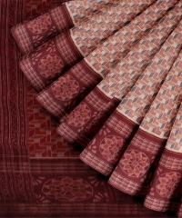 Multicolor  cotton Handloom Sambalpuri Saree