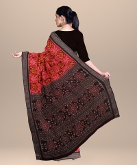 Multicolor  cotton Handloom Sambalpuri Saree