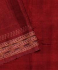 Maroon Red cotton Handloom Sambalpuri Saree