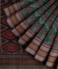  Green Maroon cotton Handloom Sambalpuri Saree