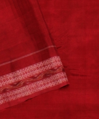 Maroon Red cotton Handloom Sambalpuri Saree